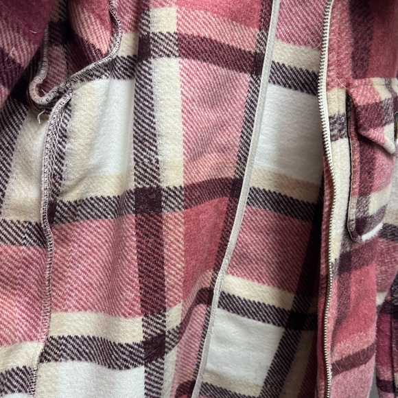 Avec Les Filles Pink and White Plaid Jacket - Picture 5 of 5